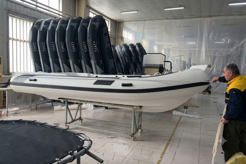 RIB production at our partner shipyard